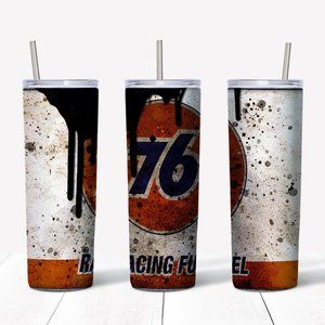 76 Racing Fuel   20 Oz Skinny Sublimated Tumbler